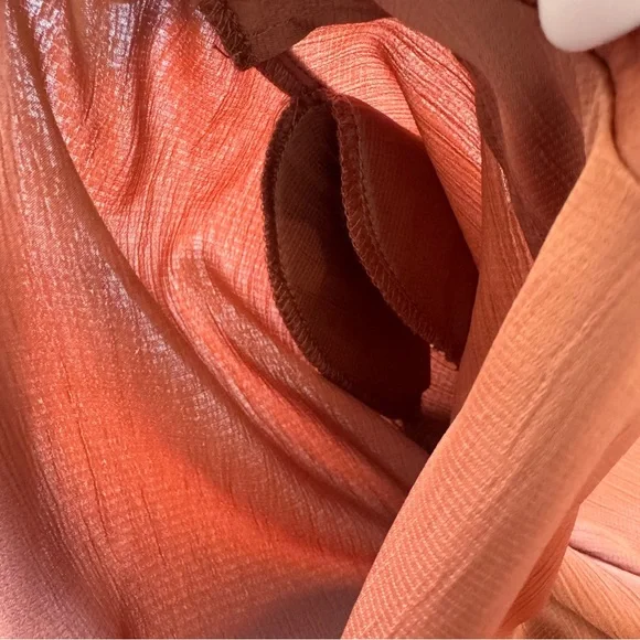 ASTR The Label Women's Calypso Long Sleeve Cropped Collared Blouse Top Large NWT - Picture 11 of 15